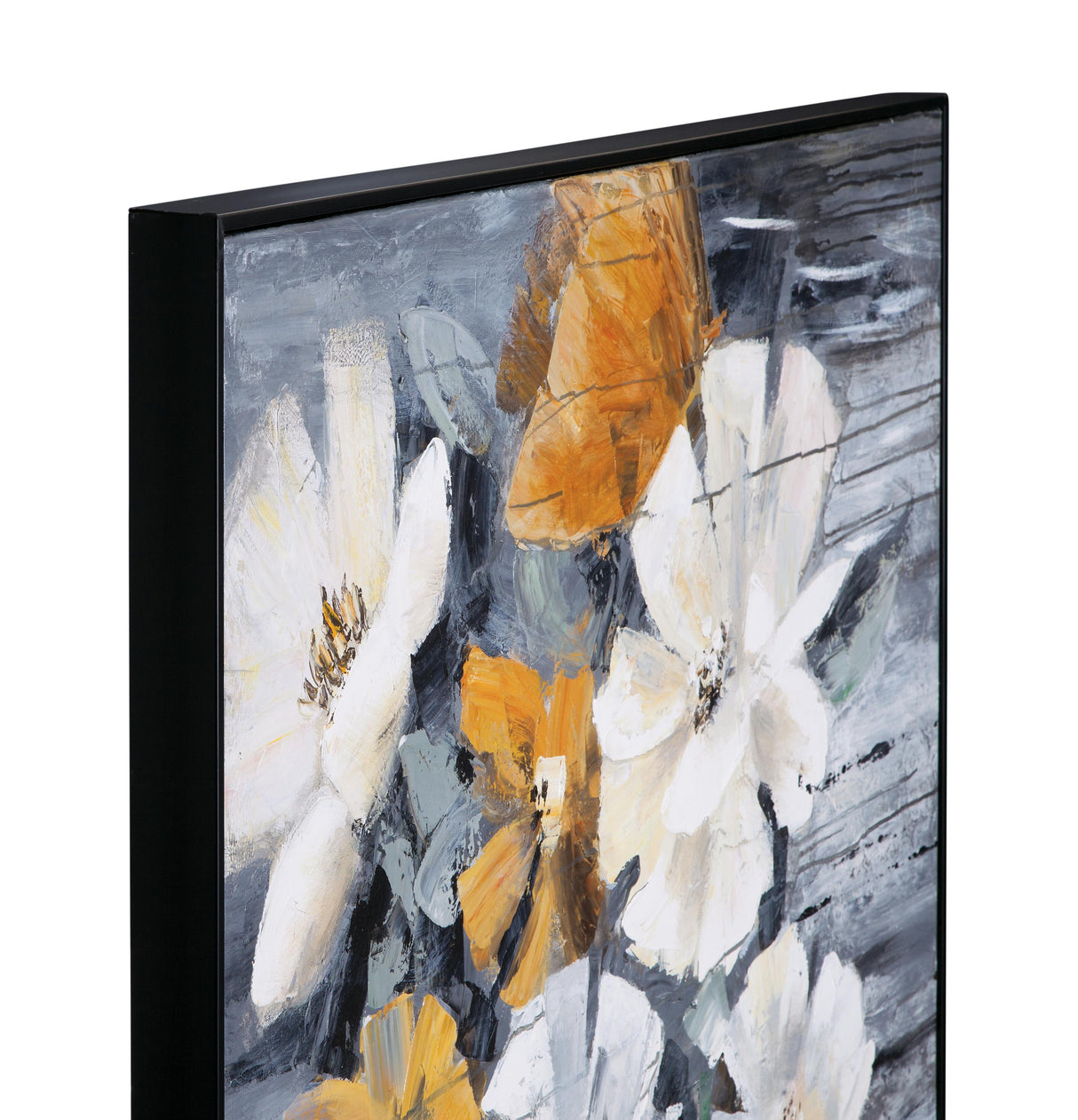 Bassett Blue Celedon Framed Canvas