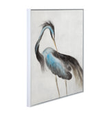 Bassett White Louisiana Heron Framed Canvas