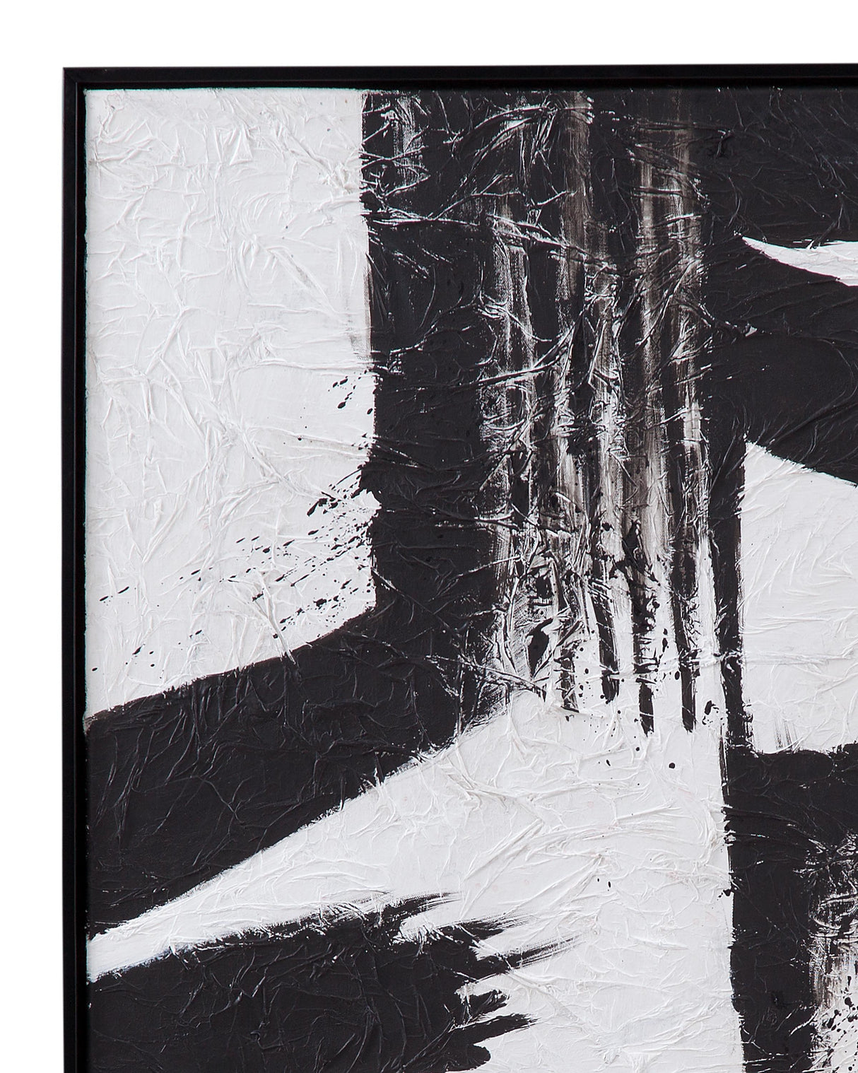 Bassett Black Black & White Framed Canvas Set of 2