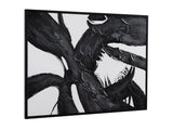 Bassett Black Shadows Fall Framed Canvas