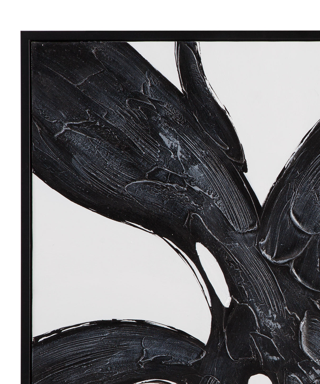 Bassett Black Shadows Fall Framed Canvas