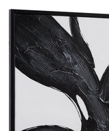 Bassett Black Shadows Fall Framed Canvas