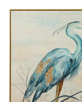 Bassett Gold Marshlands Framed Canvas