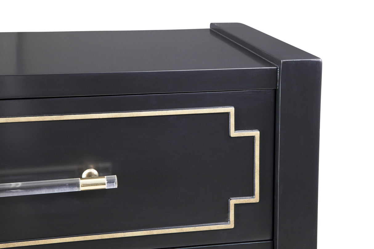 Bassett Black Lowery Hall Chest