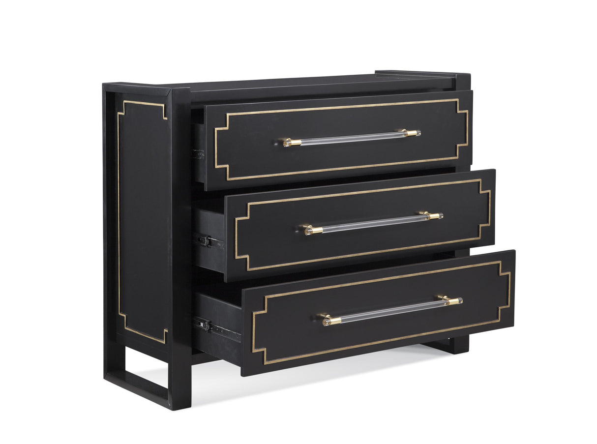 Bassett Black Lowery Hall Chest