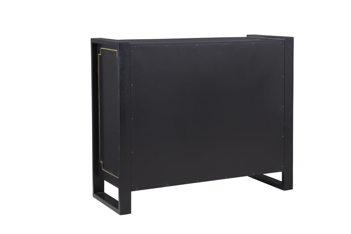 Bassett Black Lowery Hall Chest