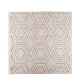 Bassett White Geometric Wall Art