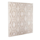 Bassett White Geometric Wall Art