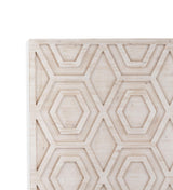 Bassett White Geometric Wall Art