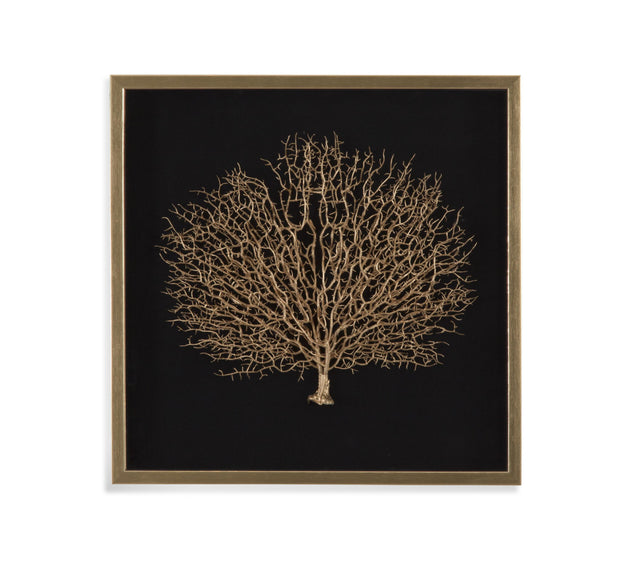 Bassett Gold Silhouette Wall Art