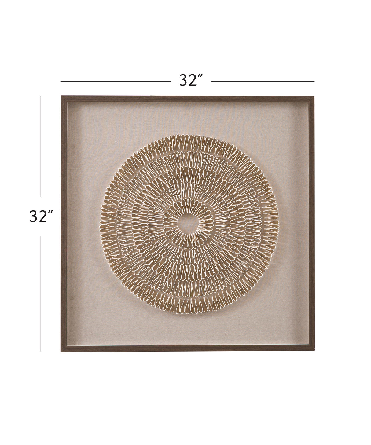 Bassett Brown Vesica Wall Art