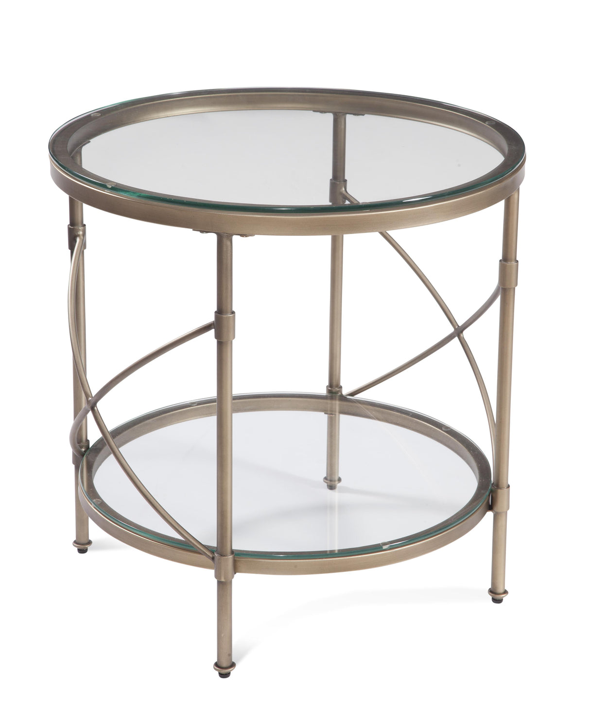 Bassett Gold Harrison Round End Table