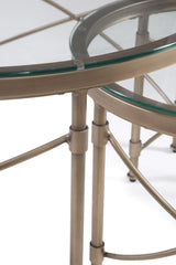 Bassett Gold Harrison Round End Table