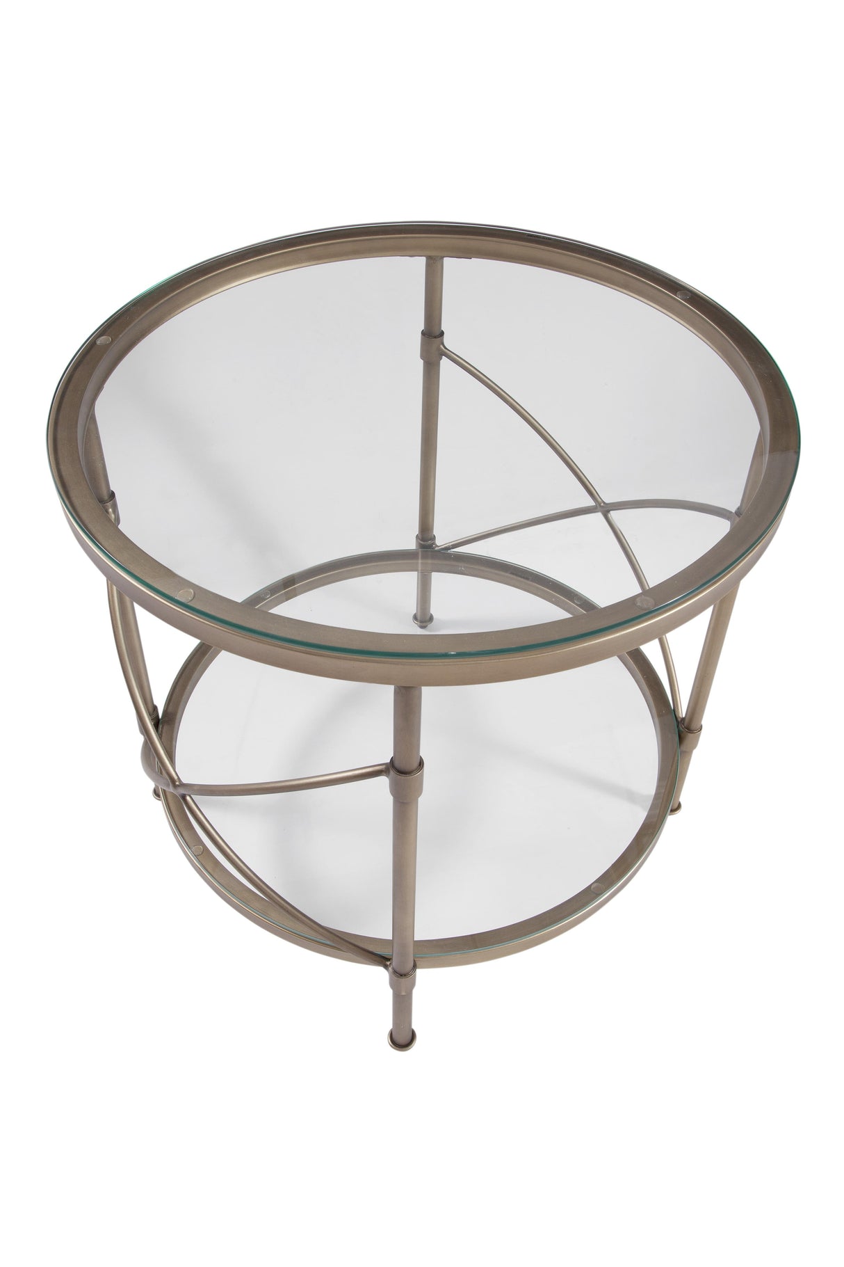 Bassett Gold Harrison Round End Table