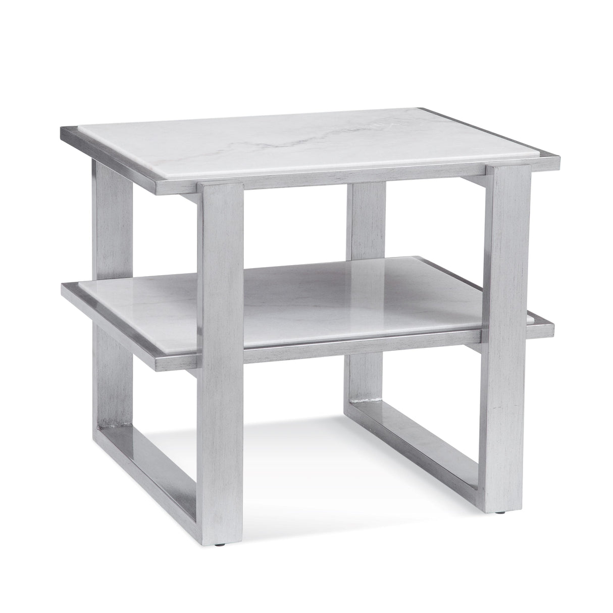 Bassett Silver Hessle Rectangular End Table