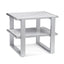 Bassett Silver Hessle Rectangular End Table