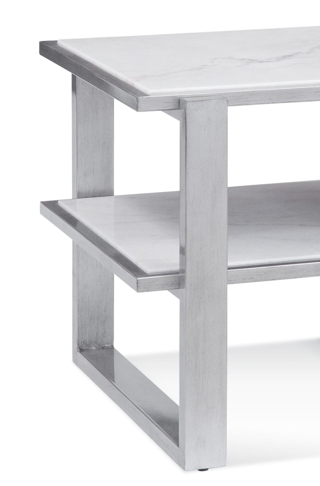 Bassett Silver Hessle Rectangular End Table
