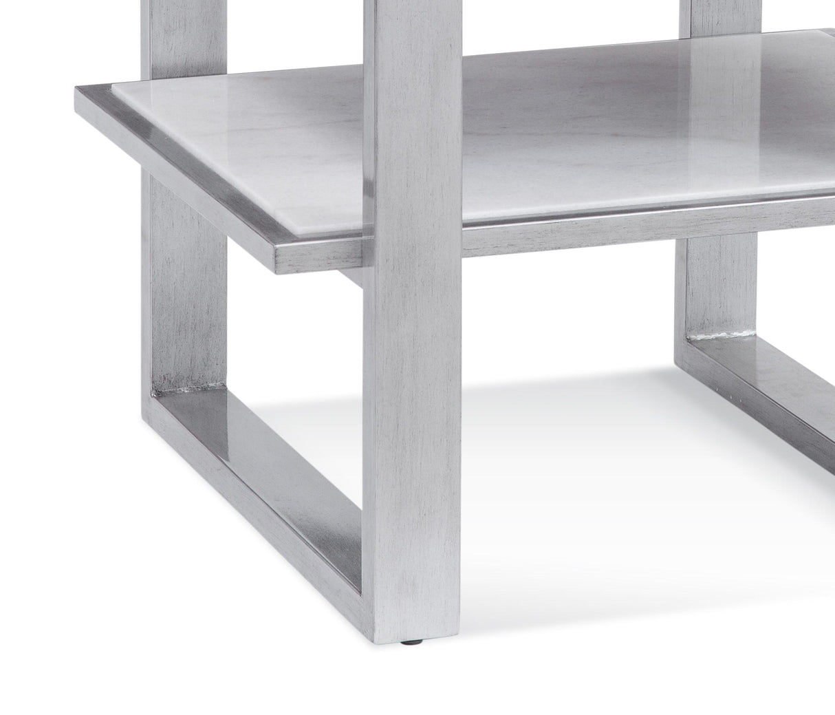 Bassett Silver Hessle Rectangular End Table