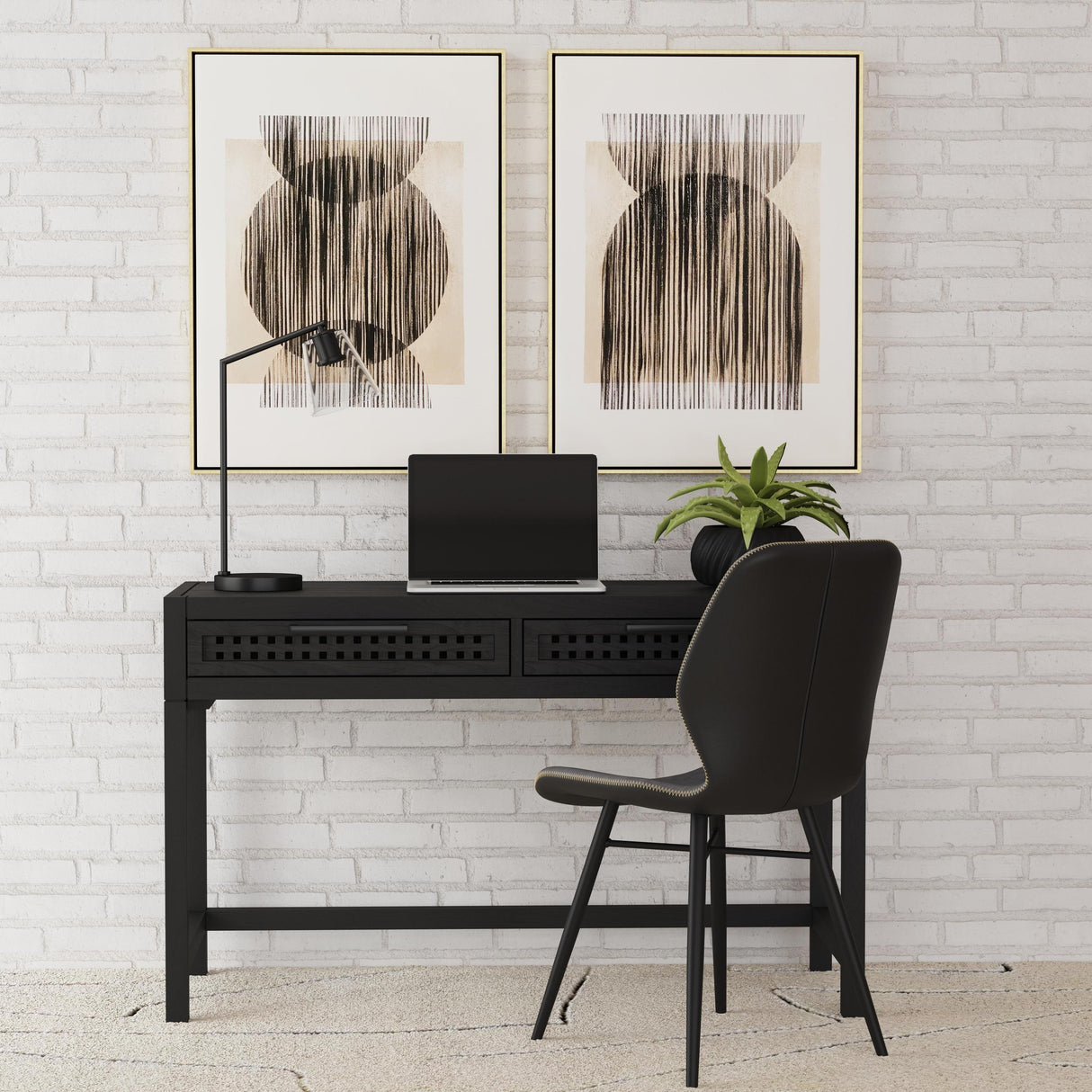 Bassett Black Pentak Black Desk