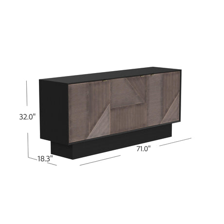 Bassett Black Beader Server