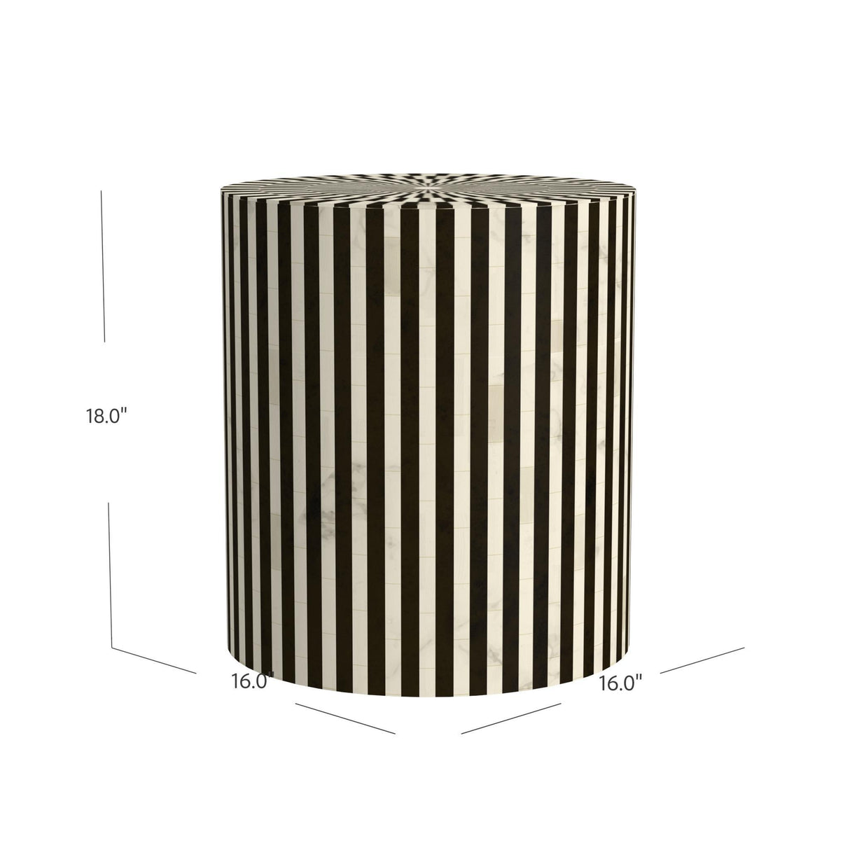 Bassett Black Teague Accent Table
