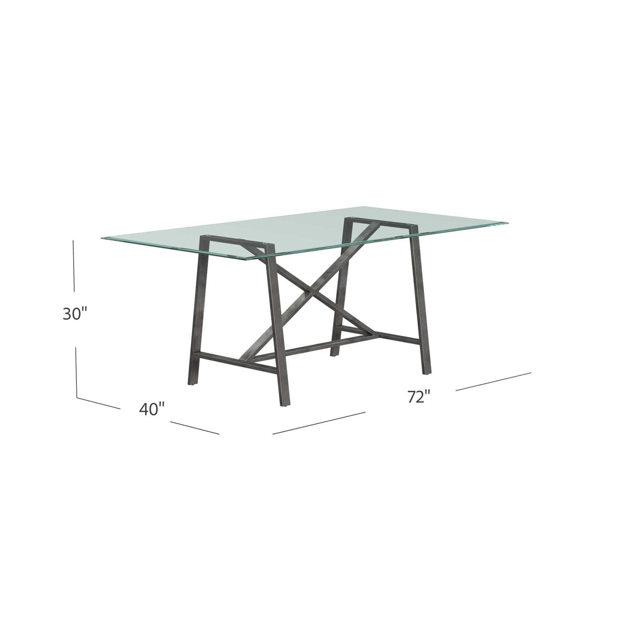 Bassett Silver Ross Dining Table