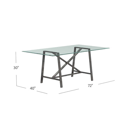 Bassett Silver Ross Dining Table