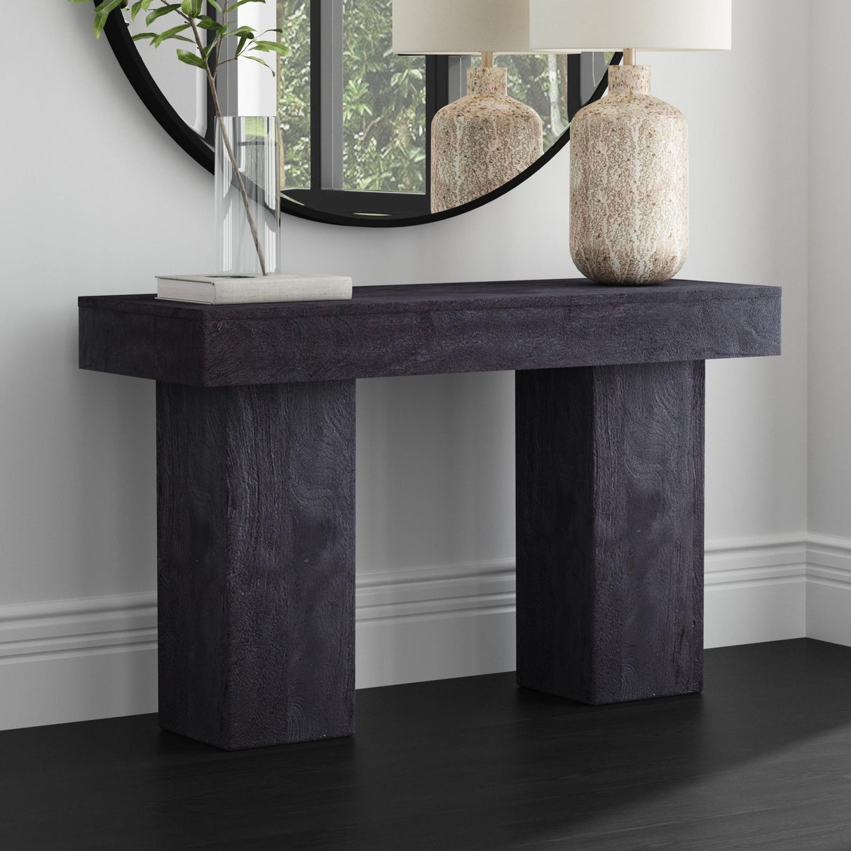 Bassett Black Padula Console Table