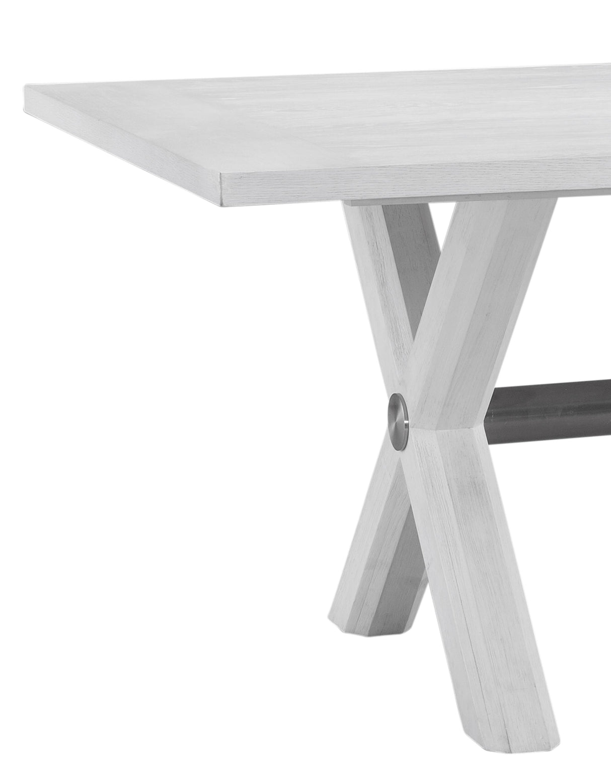 Bassett White Nadine Dining Table