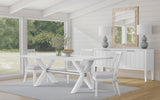 Bassett White Nadine Dining Table