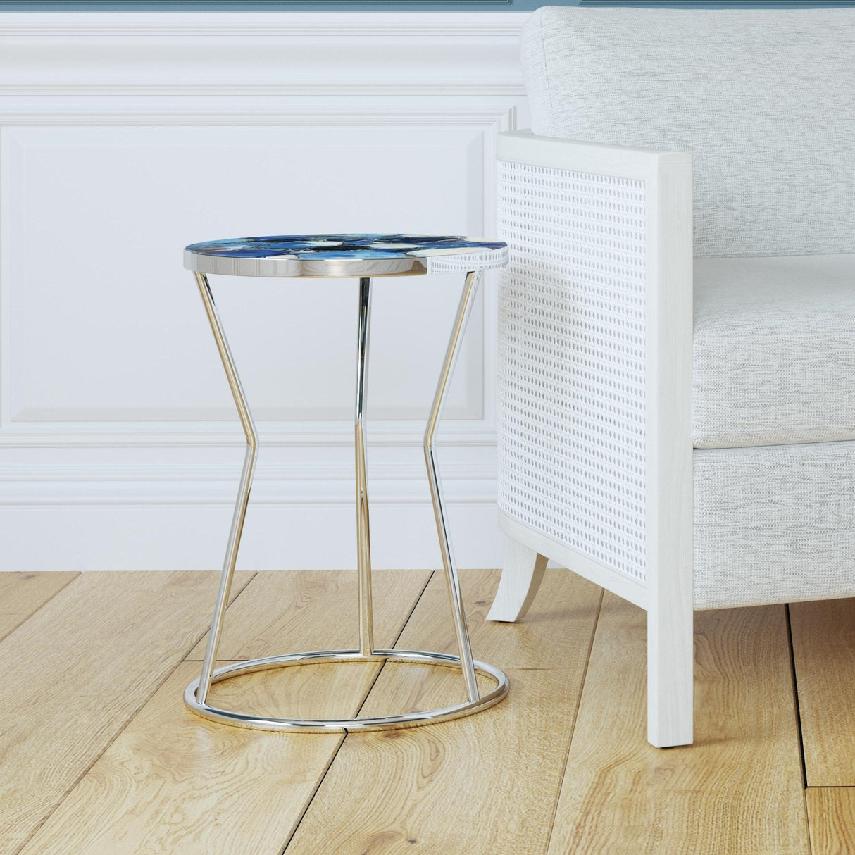Bassett Silver Lauer Accent Table