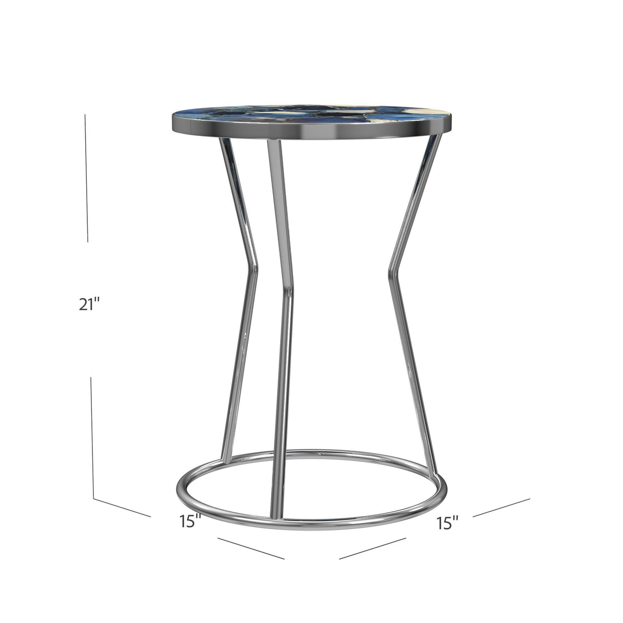 Bassett Silver Lauer Accent Table