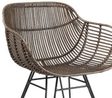 Bassett Brown Ryanne Arm Dining Chair Set of 2