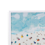 Bassett Blue Beach Day Framed Print