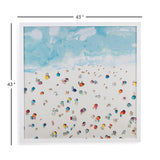 Bassett Blue Beach Day Framed Print