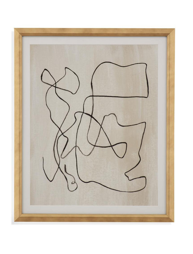 Bassett White Bound I Framed Print