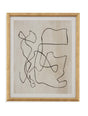 Bassett White Bound I Framed Print