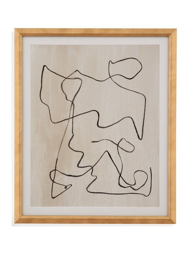 Bassett White Bound IV Framed Print