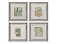 Bassett Green Color Structure Framed Print Set of 4
