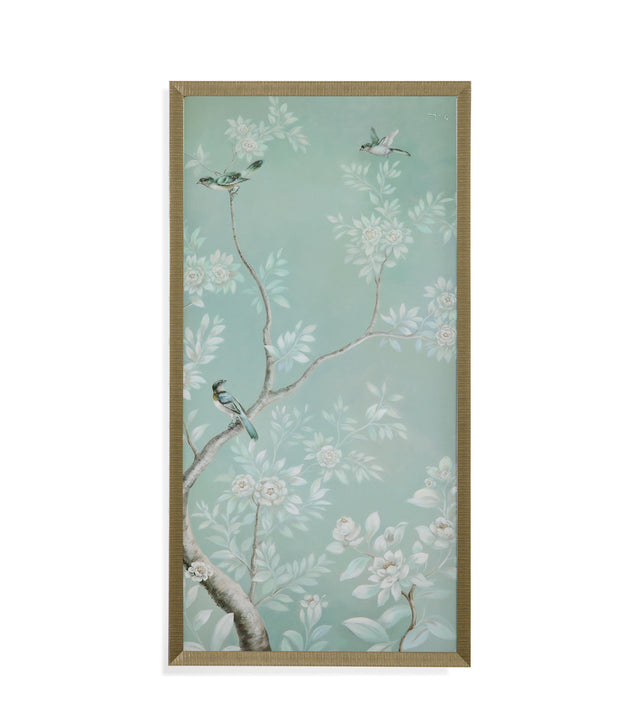 Bassett Green Birds & Flowers I Framed Print