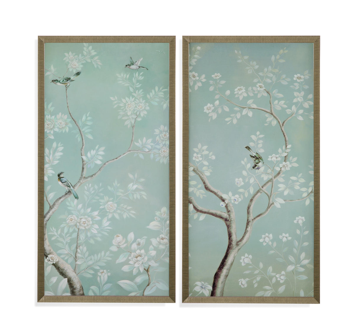 Bassett Green Birds & Flowers I Framed Print