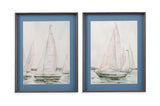 Bassett Blue Sail Scribble I Framed Print