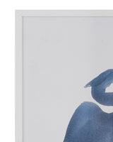 Bassett Blue Heron In Blue Framed Print Set of 2