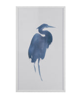 Bassett Blue Heron in Blue I Framed Print