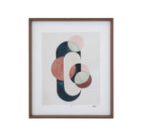 Bassett Black Loops and Bounds I Framed Print