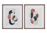 Bassett Black Loops and Bounds I Framed Print