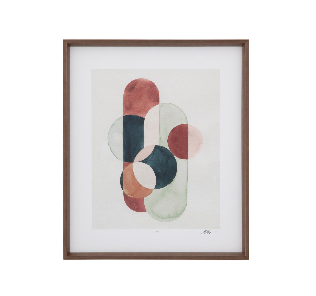 Bassett Black Loops and Bounds II Framed Print