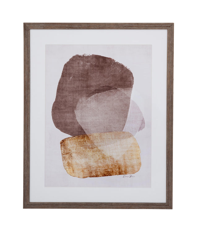 Bassett Brown Side Step I Framed Print