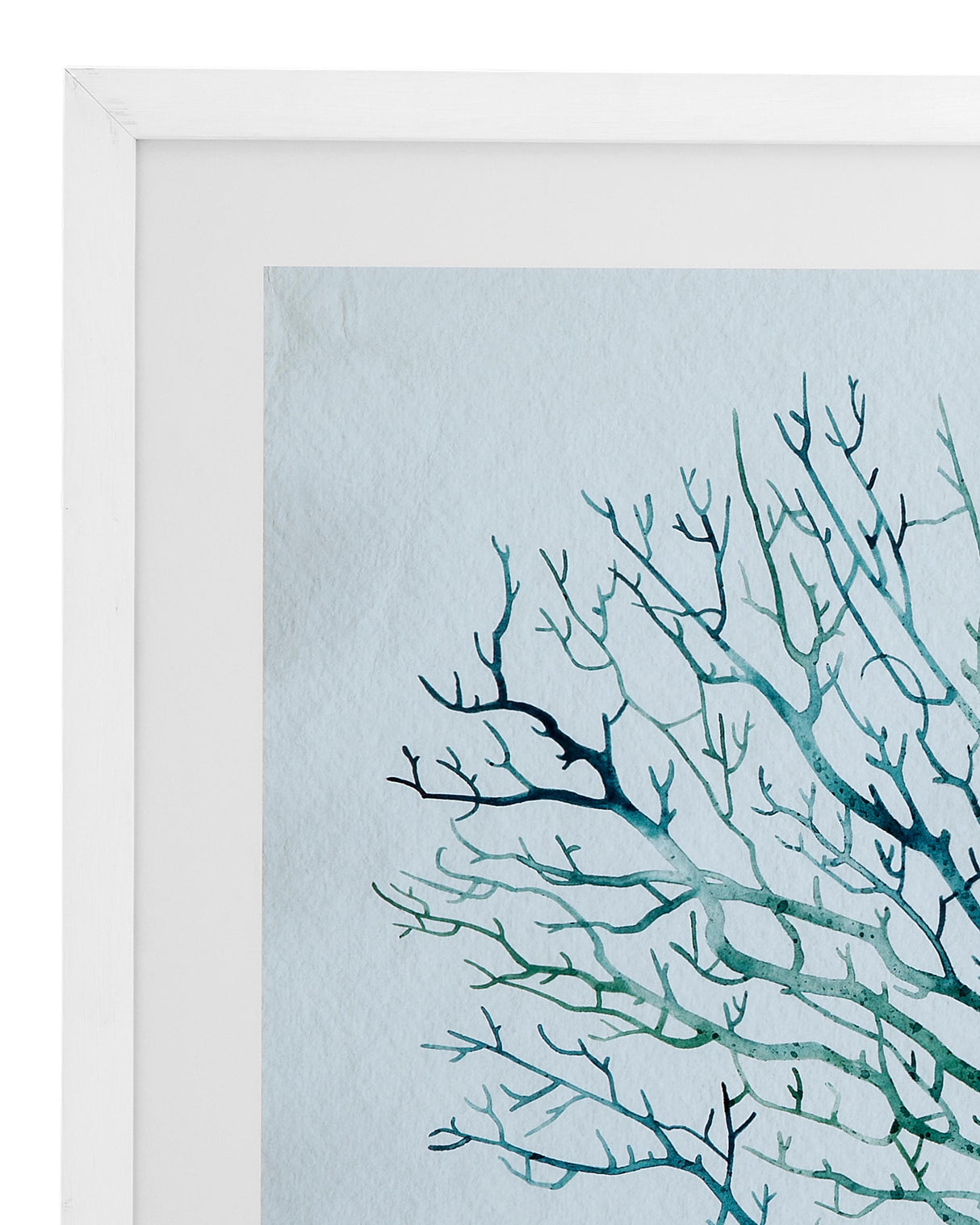 Bassett Blue Seaglass Shadow III Framed Print