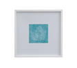 Bassett White White Coral on Blue I Framed Print